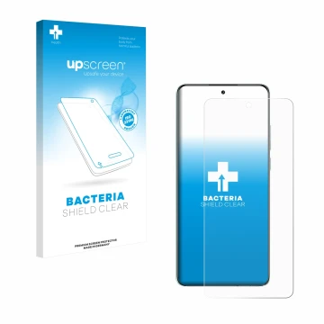 Vorderseite einer Produktverpackung mit dem Markenlogo upscreen. Daneben ist das Gerät Oppo K13 mit dem zugehörigen Displaysch