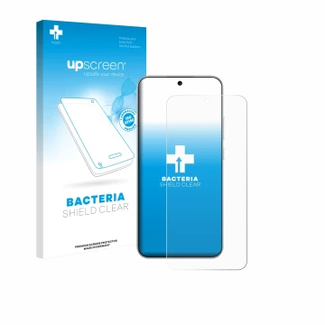 Vorderseite einer Produktverpackung mit dem Markenlogo upscreen. Daneben ist das Gerät Oppo A6 Pro 4G mit dem zugehörigen Disp