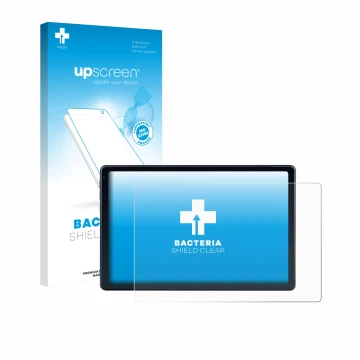 Vorderseite einer Produktverpackung mit dem Markenlogo upscreen. Daneben ist das Gerät MUISOO MUIC10702 10.1