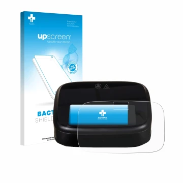 Vorderseite einer Produktverpackung mit dem Markenlogo upscreen. Daneben ist das Gerät Philips Airfryer 1000 Series mit dem zu