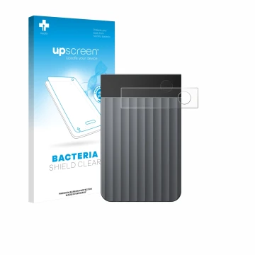 Vorderseite einer Produktverpackung mit dem Markenlogo upscreen. Daneben ist das Gerät PLAUD Note Pro mit dem zugehörigen Disp