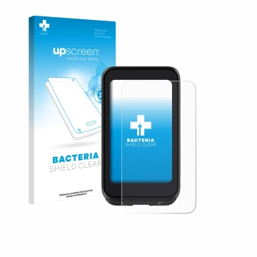 Vorderseite einer Produktverpackung mit dem Markenlogo upscreen. Daneben ist das Gerät igpsport BiNavi Air mit dem zugehörigen