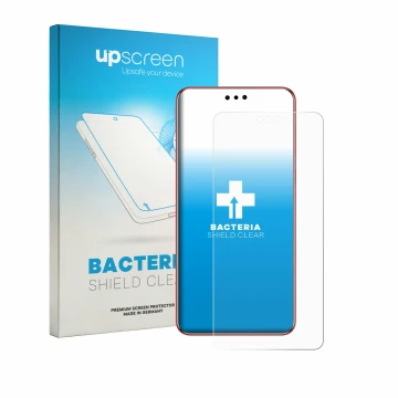 Vorderseite einer Produktverpackung mit dem Markenlogo upscreen. Daneben ist das Gerät Huawei Mate 60 RS Ultimate mit dem zuge