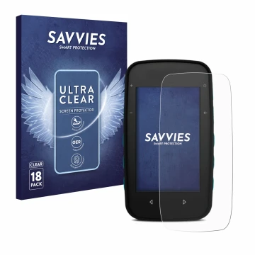 Vorderseite einer Produktverpackung mit dem Markenlogo Savvies. Daneben ist das Gerät CompeGPS TwoNav Cross mit dem zugehörige