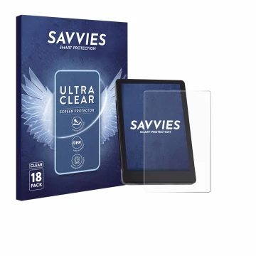 Vorderseite einer Produktverpackung mit dem Markenlogo Savvies. Daneben ist das Gerät BMZ DS103 mit dem zugehörigen Displaysch