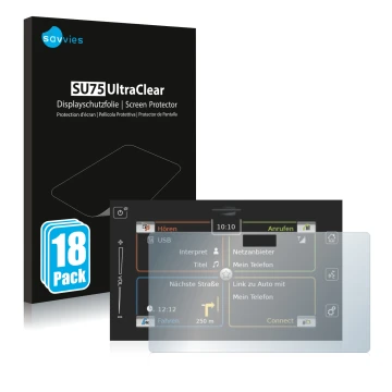 Vorderseite einer Produktverpackung mit dem Markenlogo Savvies. Daneben ist das Gerät Bosch Suzuki Vitara 1.4 BoosterJet 2019 