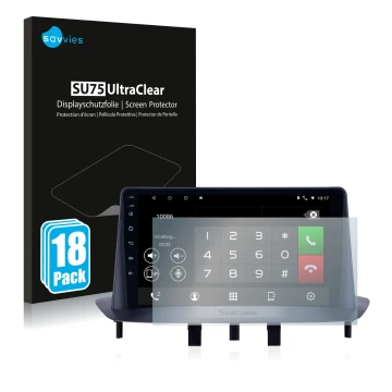 Vorderseite einer Produktverpackung mit dem Markenlogo Savvies. Daneben ist das Gerät Pioneer AVH-Z5200DAB mit dem zugehörigen