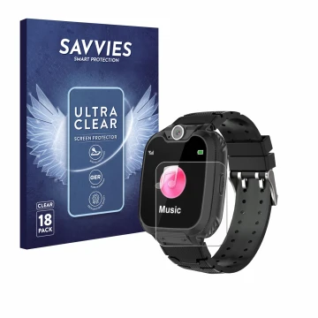 Vorderseite einer Produktverpackung mit dem Markenlogo Savvies. Daneben ist das Gerät Auburet ETX001 mit dem zugehörigen Displ