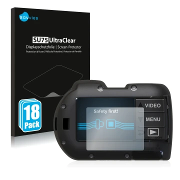 Vorderseite einer Produktverpackung mit dem Markenlogo Savvies. Daneben ist das Gerät SeaLife Micro 3.0 mit dem zugehörigen Di