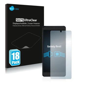 Vorderseite einer Produktverpackung mit dem Markenlogo Savvies. Daneben ist das Gerät Motorola Edge 20 Pro mit dem zugehörigen