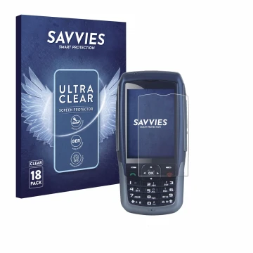 Vorderseite einer Produktverpackung mit dem Markenlogo Savvies. Daneben ist das Gerät Malux SED GPH-610R mit dem zugehörigen D
