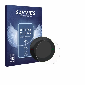 Vorderseite einer Produktverpackung mit dem Markenlogo Savvies. Daneben ist das Gerät Beeline Velo 2 mit dem zugehörigen Displ