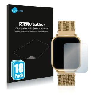 Vorderseite einer Produktverpackung mit dem Markenlogo Savvies. Daneben ist das Gerät Reflex Active Series 6 mit dem zugehörig