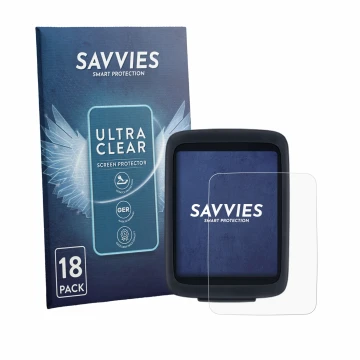 Vorderseite einer Produktverpackung mit dem Markenlogo Savvies. Daneben ist das Gerät Sigma BC 10.0 WL mit dem zugehörigen Dis