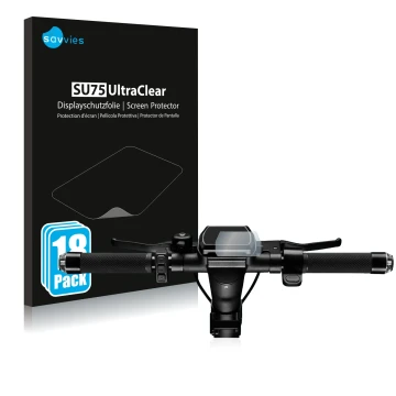 Vorderseite einer Produktverpackung mit dem Markenlogo Savvies. Daneben ist das Gerät SoFlow SO4 Pro (2. Gen.) mit dem zugehör