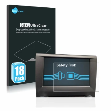 Vorderseite einer Produktverpackung mit dem Markenlogo Savvies. Daneben ist das Gerät Ford Mondeo S&S Business sync 3 2016 mit