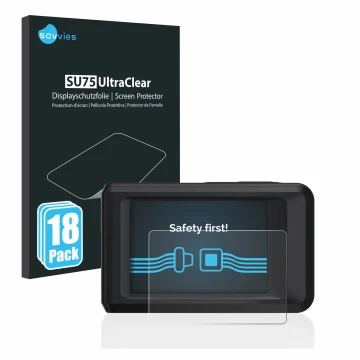 Vorderseite einer Produktverpackung mit dem Markenlogo Savvies. Daneben ist das Gerät Hikmicro Pocket 2 mit dem zugehörigen Di