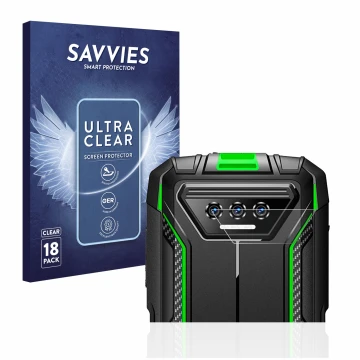 Vorderseite einer Produktverpackung mit dem Markenlogo Savvies. Daneben ist das Gerät Doogee S41 Pro (NUR Kameraschutz) mit de