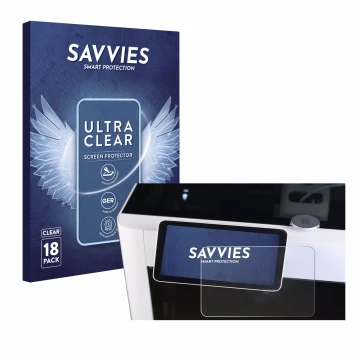 Vorderseite einer Produktverpackung mit dem Markenlogo Savvies. Daneben ist das Gerät Bambu Lab X1-Carbon 3D Printer mit dem z