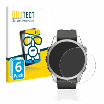 Vorderseite einer Produktverpackung mit dem Markenlogo Savvies. Daneben ist das Gerät Garmin Fenix 7 Pro Solar (47 mm) mit dem