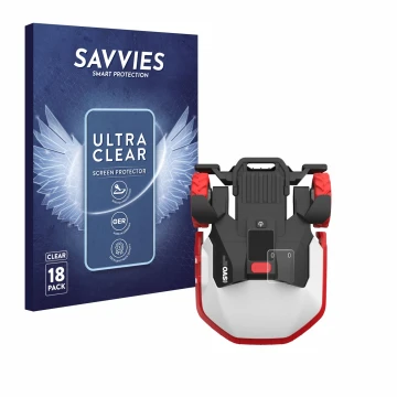 Vorderseite einer Produktverpackung mit dem Markenlogo Savvies. Daneben ist das Gerät Kress Mission Mega 3000 KR133E mit dem z