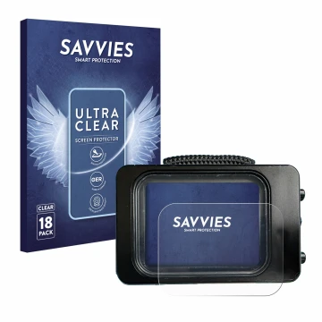 Vorderseite einer Produktverpackung mit dem Markenlogo Savvies. Daneben ist das Gerät Divesoft Freedom dive computer mit dem z