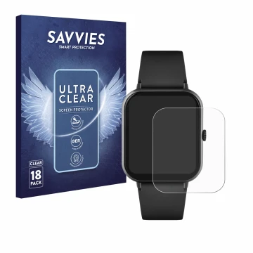 Vorderseite einer Produktverpackung mit dem Markenlogo Savvies. Daneben ist das Gerät Reflex Active Series 23 mit dem zugehöri