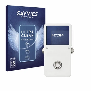 Vorderseite einer Produktverpackung mit dem Markenlogo Savvies. Daneben ist das Gerät TC Electronic POLYTUNE mit dem zugehörig
