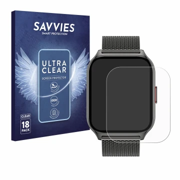 Vorderseite einer Produktverpackung mit dem Markenlogo Savvies. Daneben ist das Gerät Popglory P95 2