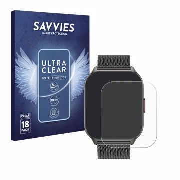 Vorderseite einer Produktverpackung mit dem Markenlogo Savvies. Daneben ist das Gerät Zoskvee P95 2