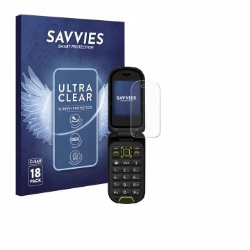 Vorderseite einer Produktverpackung mit dem Markenlogo Savvies. Daneben ist das Gerät Hammer Bow LTE mit dem zugehörigen Displ