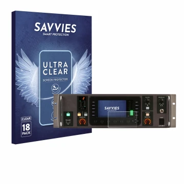 Vorderseite einer Produktverpackung mit dem Markenlogo Savvies. Daneben ist das Gerät Behringer X32 Rack mit dem zugehörigen D