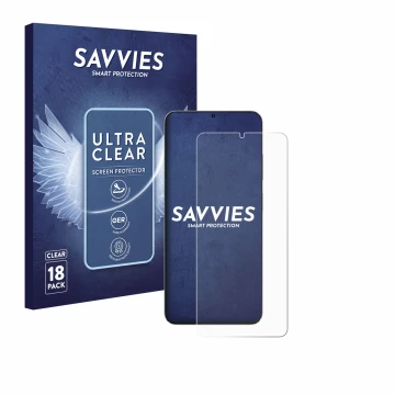 Vorderseite einer Produktverpackung mit dem Markenlogo Savvies. Daneben ist das Gerät Blackview Oscal Tiger 10 mit dem zugehör