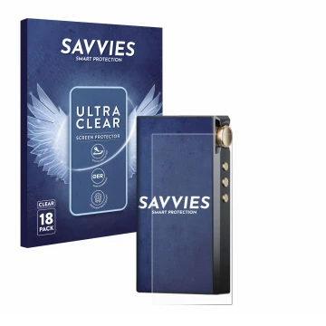 Vorderseite einer Produktverpackung mit dem Markenlogo Savvies. Daneben ist das Gerät Cayin N3-Ultra mit dem zugehörigen Displ