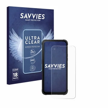 Vorderseite einer Produktverpackung mit dem Markenlogo Savvies. Daneben ist das Gerät Hammer Blade V mit dem zugehörigen Displ