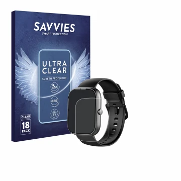 Vorderseite einer Produktverpackung mit dem Markenlogo Savvies. Daneben ist das Gerät Uaue T60 1.91