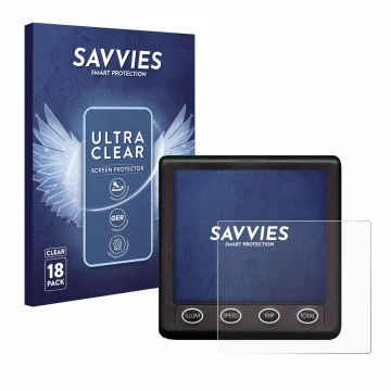 Vorderseite einer Produktverpackung mit dem Markenlogo Savvies. Daneben ist das Gerät Nasa Marine Instruments Clipper Duet Sys