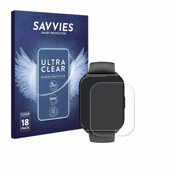 Vorderseite einer Produktverpackung mit dem Markenlogo Savvies. Daneben ist das Gerät Aycy MT65 1.85