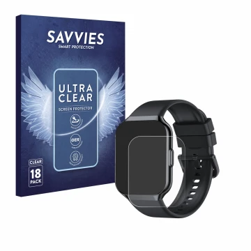 Vorderseite einer Produktverpackung mit dem Markenlogo Savvies. Daneben ist das Gerät CASCHO P98 1.96