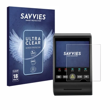 Vorderseite einer Produktverpackung mit dem Markenlogo Savvies. Daneben ist das Gerät VIOFO A229 PRO mit dem zugehörigen Displ