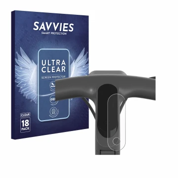 Vorderseite einer Produktverpackung mit dem Markenlogo Savvies. Daneben ist das Gerät Egret Ey 1 mit dem zugehörigen Displaysc