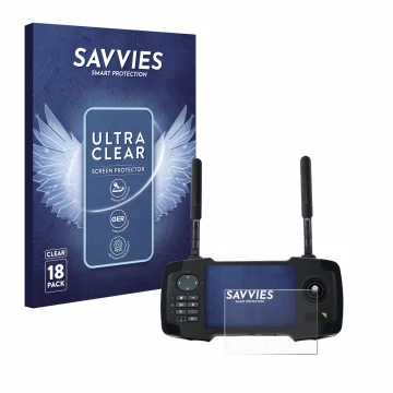 Vorderseite einer Produktverpackung mit dem Markenlogo Savvies. Daneben ist das Gerät Toslon XR500 mit dem zugehörigen Display