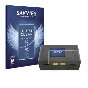 Vorderseite einer Produktverpackung mit dem Markenlogo Savvies. Daneben ist das Gerät Gens Ace IMARS D300 mit dem zugehörigen 