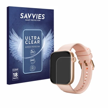 Vorderseite einer Produktverpackung mit dem Markenlogo Savvies. Daneben ist das Gerät Maoo ProWatch 1.85