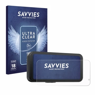Vorderseite einer Produktverpackung mit dem Markenlogo Savvies. Daneben ist das Gerät Volam RC15B 6.25
