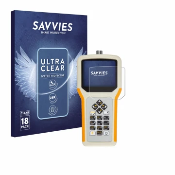 Vorderseite einer Produktverpackung mit dem Markenlogo Savvies. Daneben ist das Gerät RigExpert AA-55 Zoom mit dem zugehörigen