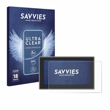 Vorderseite einer Produktverpackung mit dem Markenlogo Savvies. Daneben ist das Gerät Ford Tourneo Curier (2024) mit dem zugeh