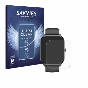 Vorderseite einer Produktverpackung mit dem Markenlogo Savvies. Daneben ist das Gerät CASCHO P125 1.85