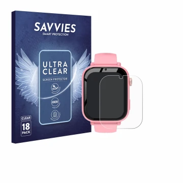 Vorderseite einer Produktverpackung mit dem Markenlogo Savvies. Daneben ist das Gerät CATGIFF A22 mit dem zugehörigen Displays