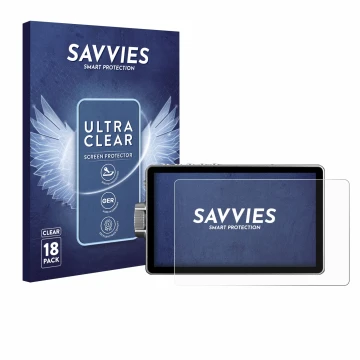 Vorderseite einer Produktverpackung mit dem Markenlogo Savvies. Daneben ist das Gerät Viltrox DC-A1 2800 mit dem zugehörigen D